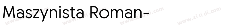 Maszynista Roman字体转换